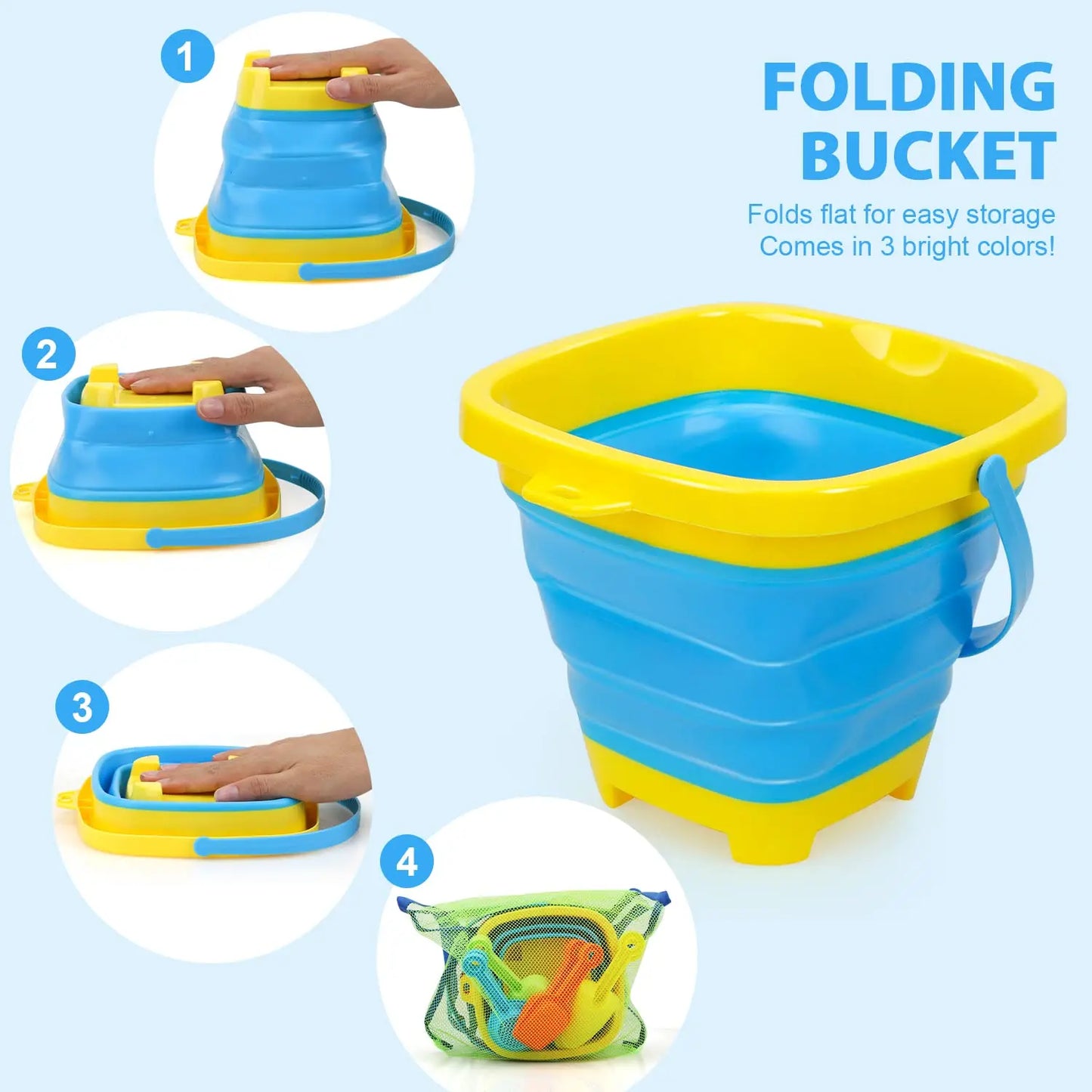 Foldable Bucket - faltbarer urlaubsspaß - faltbarer eimer