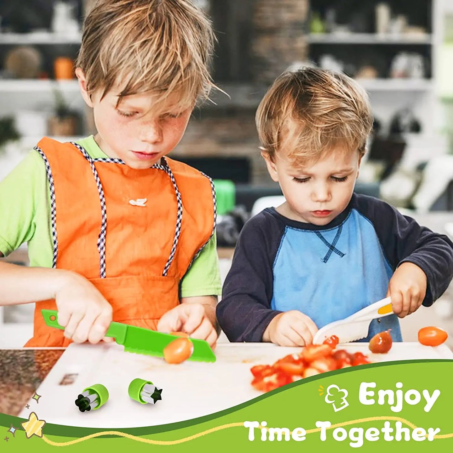 Junior chef set - sicheres schneiden - spielzeugküchen set