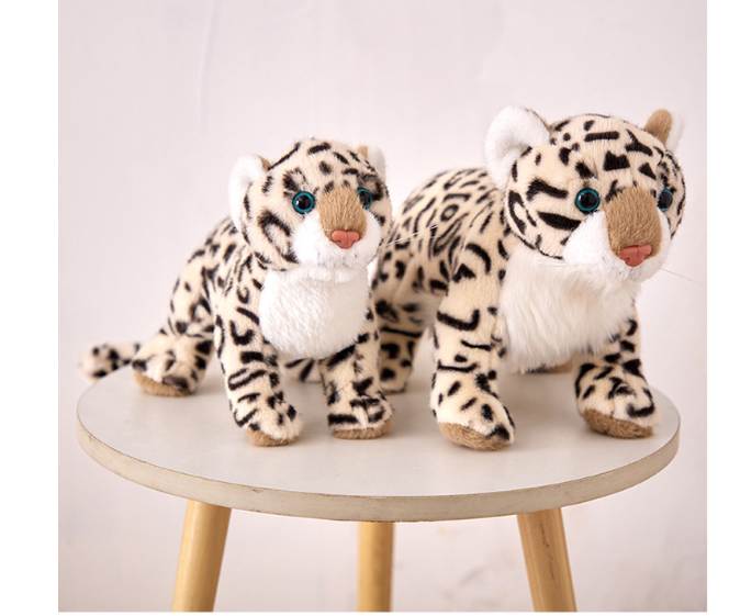 Entzückendes Schneeleoparden-Plüschtier