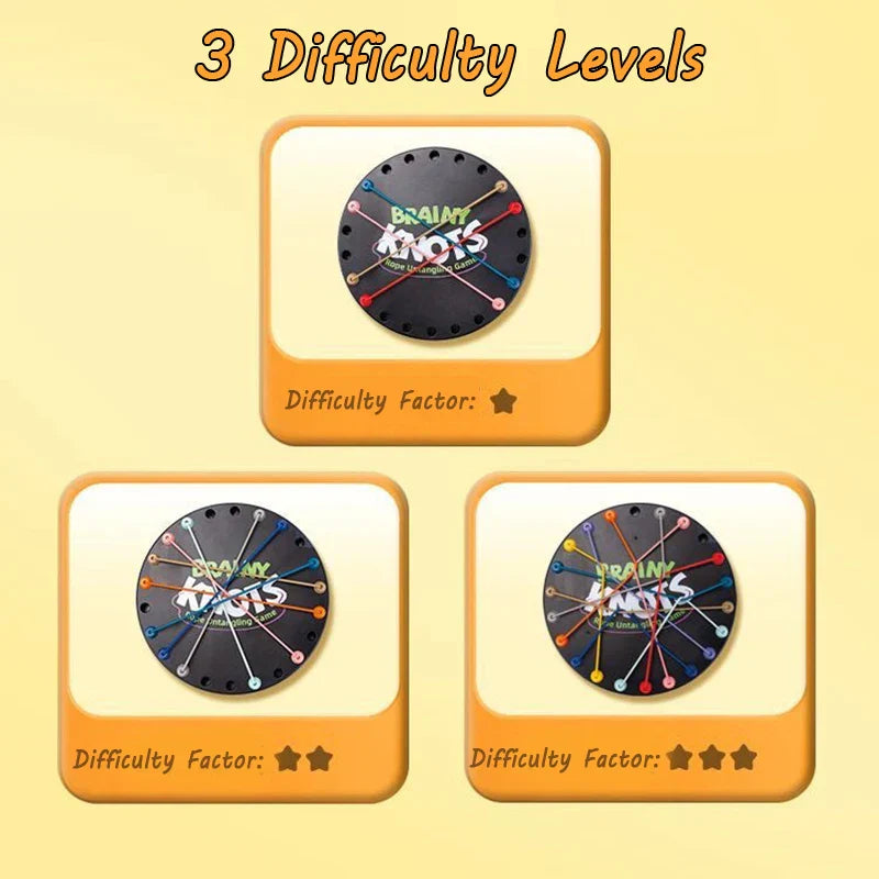 Brainy knots - verdrehte knoten - strategiespiel