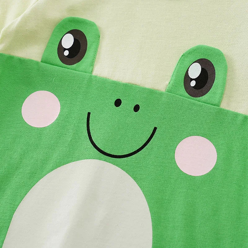 Niedlicher frosch babystrampler