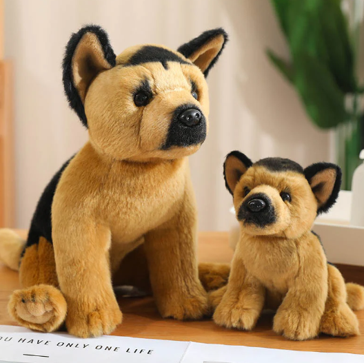 Rex realistischer deutscher schäferhund plüsch