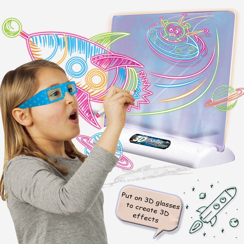 Magic Drawing Board - leuchtende kunst - leuchtende 3d-zeichentafel