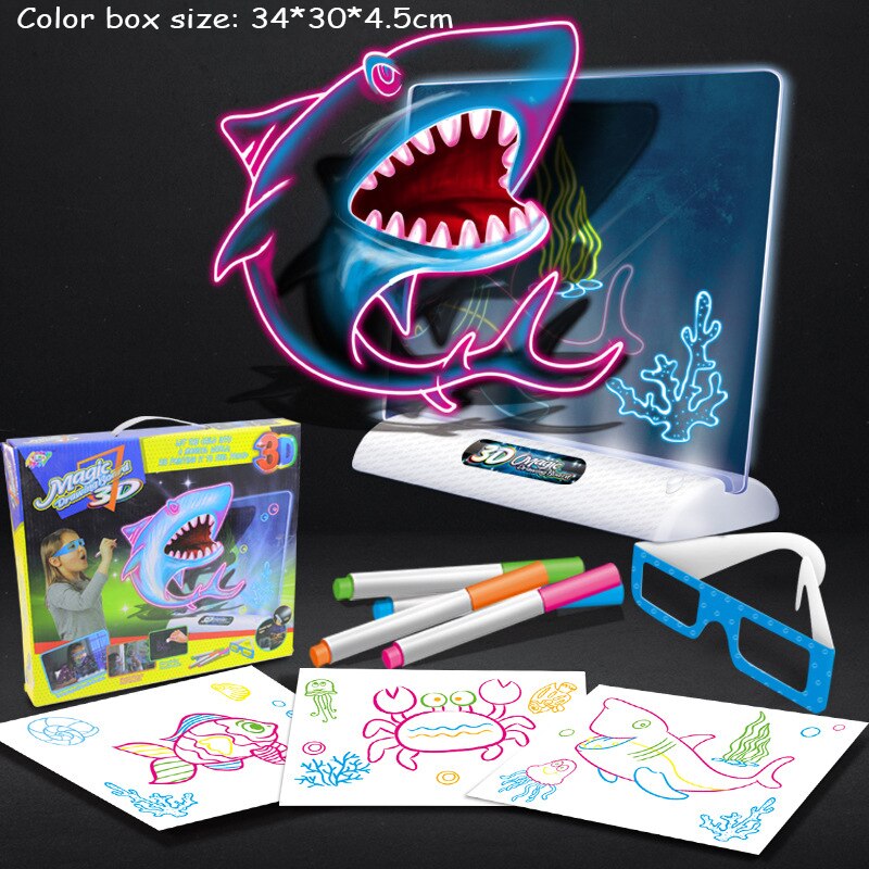 Magic Drawing Board - leuchtende kunst - leuchtende 3d-zeichentafel