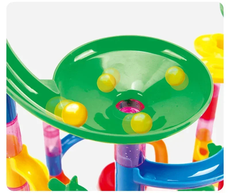 Baustein-kugelbahn-säulen-spielset