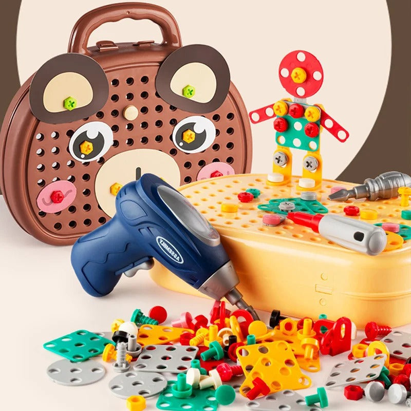 Bären werkzeugkasten für kleine handwerker