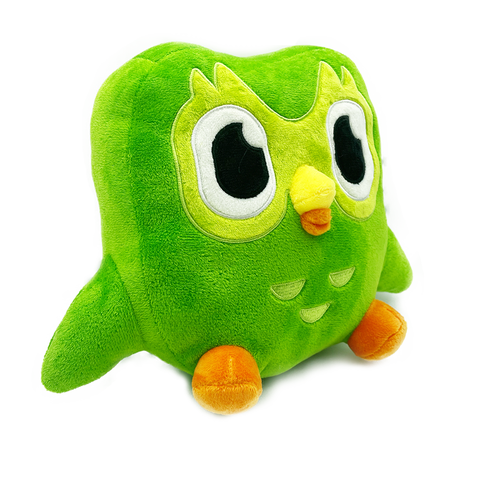 Grüne Eule Stofftier