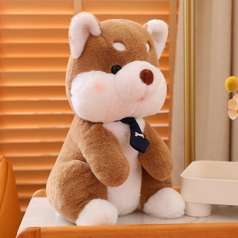 Corgi Stofftier mit Krawatte
