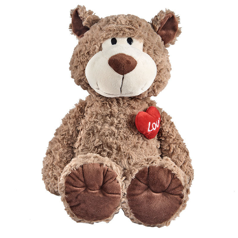 Teddybär mit Rose in der Hand