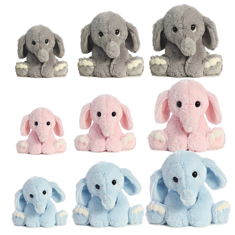 Elefant Plüschtier mit Schleife am Ohr