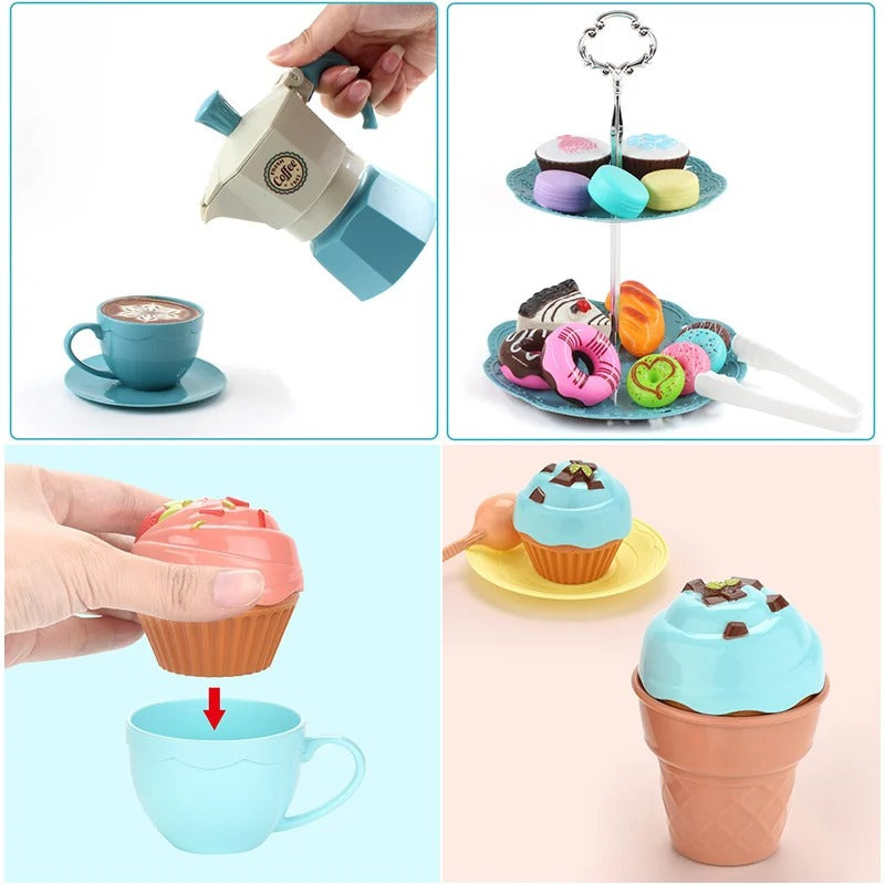 Cafe set - angehende barista & bäcker - cafe & bäckerei spielzeugset