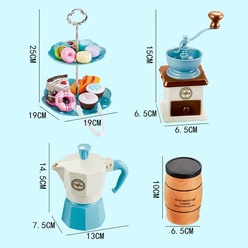 Cafe set - angehende barista & bäcker - cafe & bäckerei spielzeugset