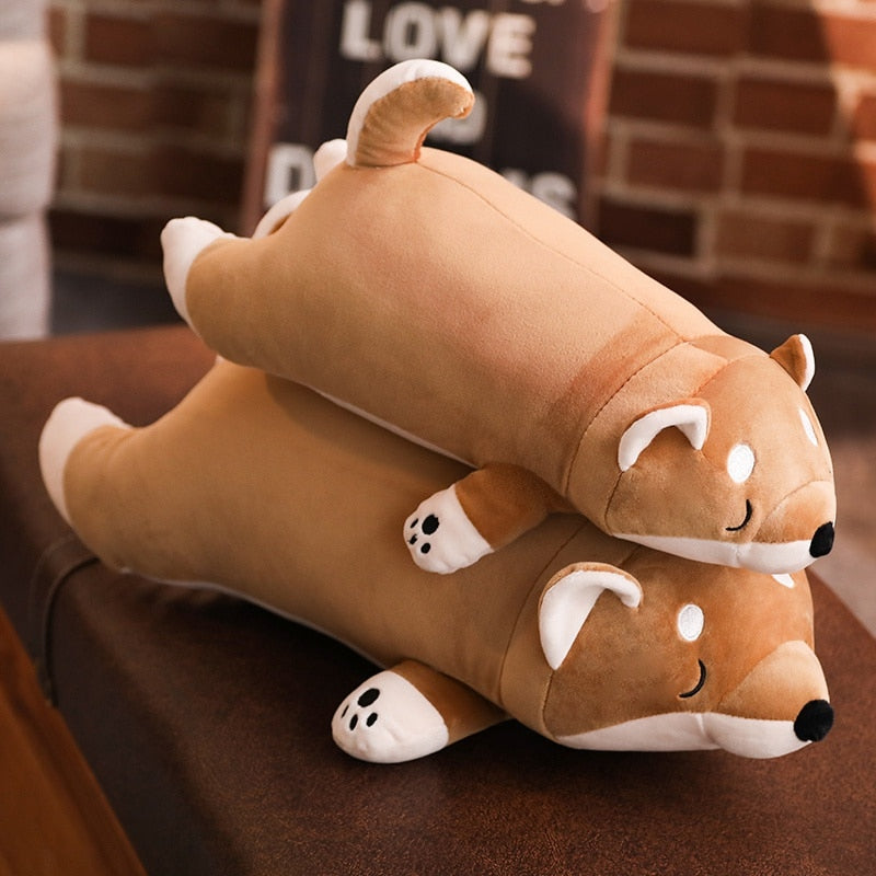Jetzt Liegender Cartoon Plüsch Hund zum kuscheln bei Kuscheltiere.store kaufen