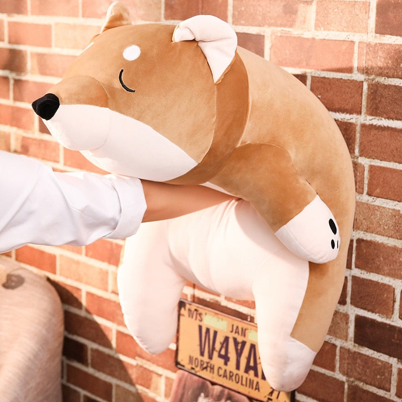 Jetzt Liegender Cartoon Plüsch Hund zum kuscheln bei Kuscheltiere.store kaufen