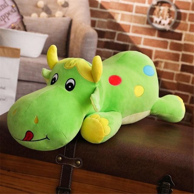 43'' Cute Giant Stuffed Cow Plush Toy 110cm 43 inches Pink China Stuffed Animals - Plushie Depot