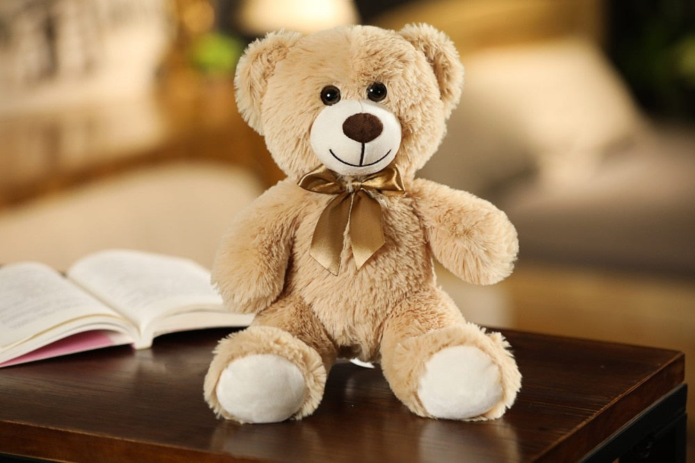 Jetzt Goldener Teddybär mit Schleife (ca. 35cm) bei Kuscheltiere.store kaufen