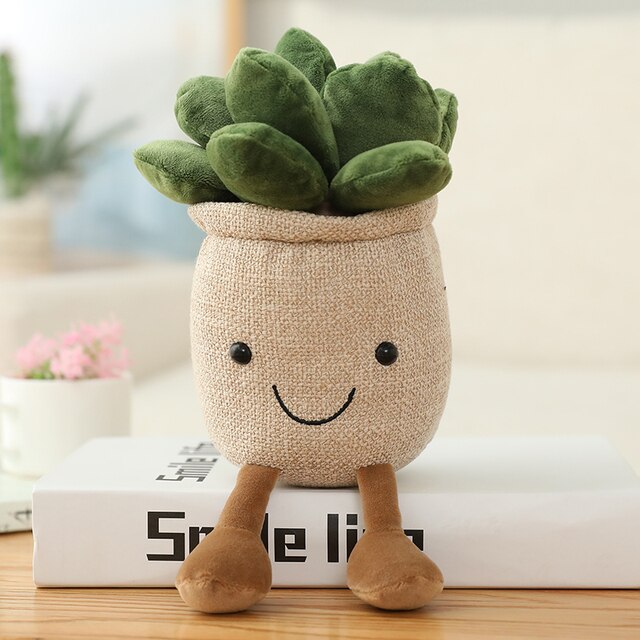 Jetzt Lustige Plüsch Topfplanzen zur Deko oder zum kuscheln bei Kuscheltiere.store kaufen