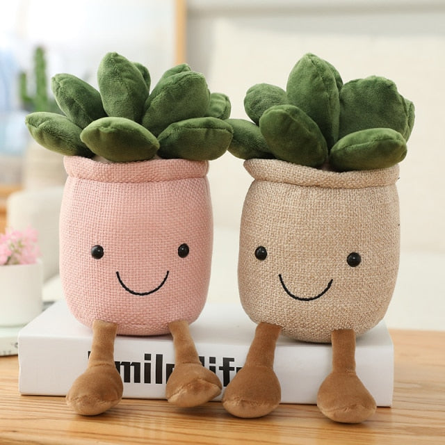 Jetzt Lustige Plüsch Topfplanzen zur Deko oder zum kuscheln bei Kuscheltiere.store kaufen