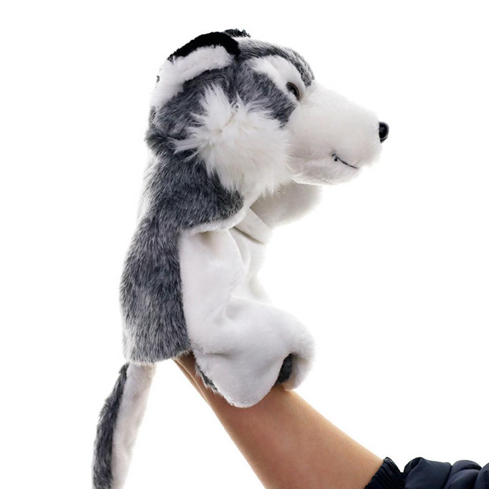 Graubraune Wolf Handpuppe