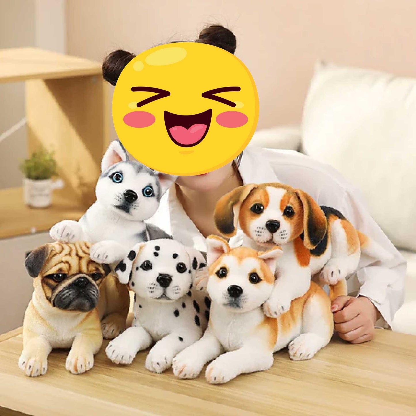 Entspannter Husky Welpe