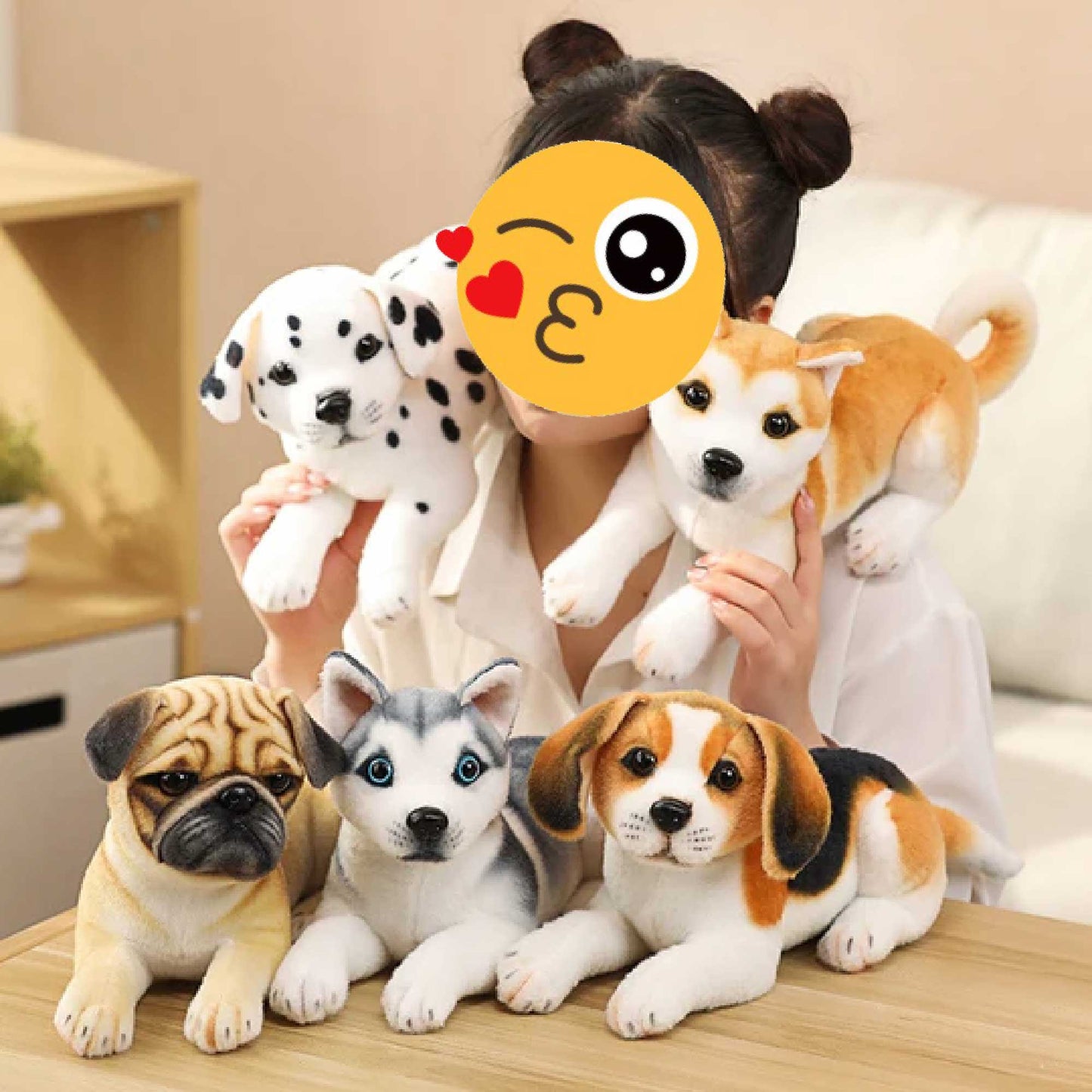 Entspannter Husky Welpe