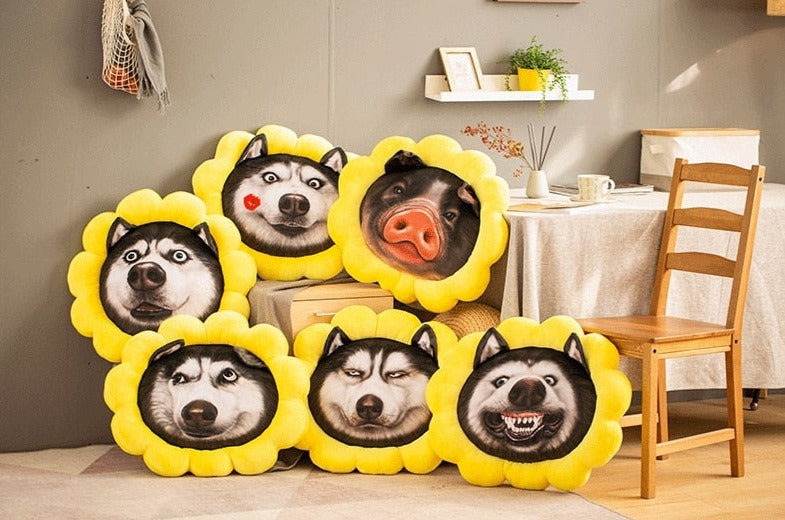 Sonnenschein-Husky Kissen