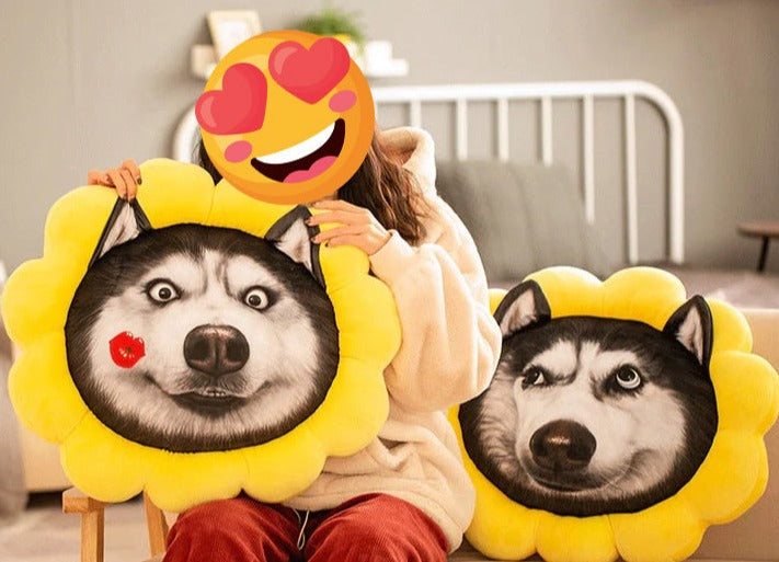 Sonnenschein-Husky Kissen