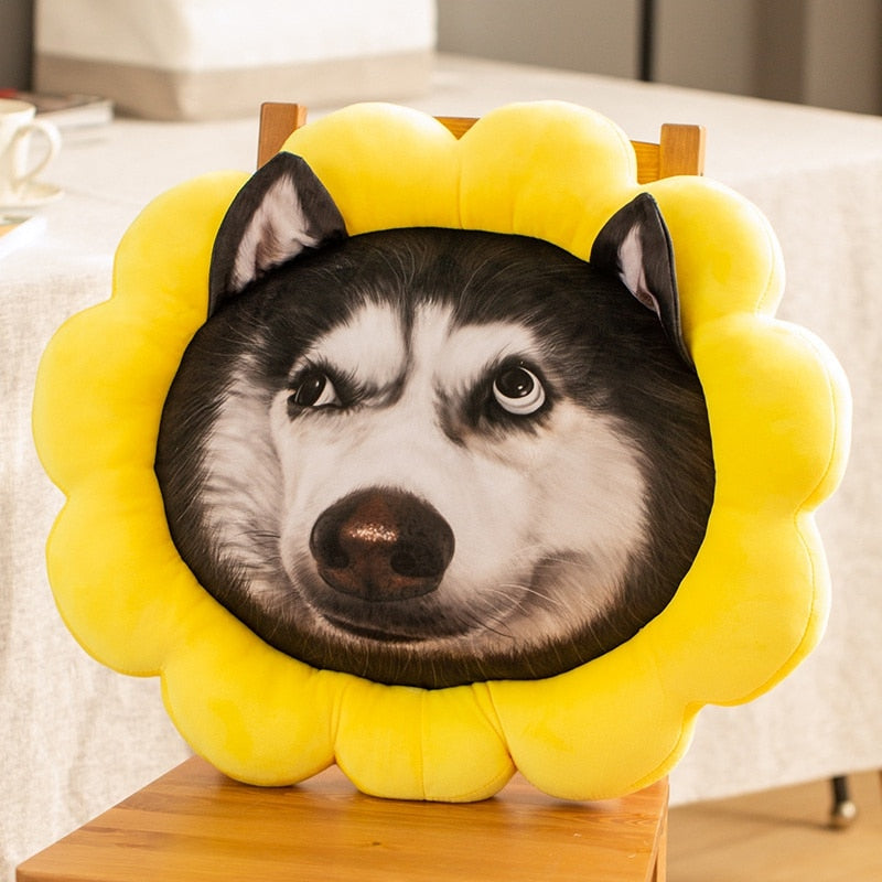 Sonnenschein-Husky Kissen
