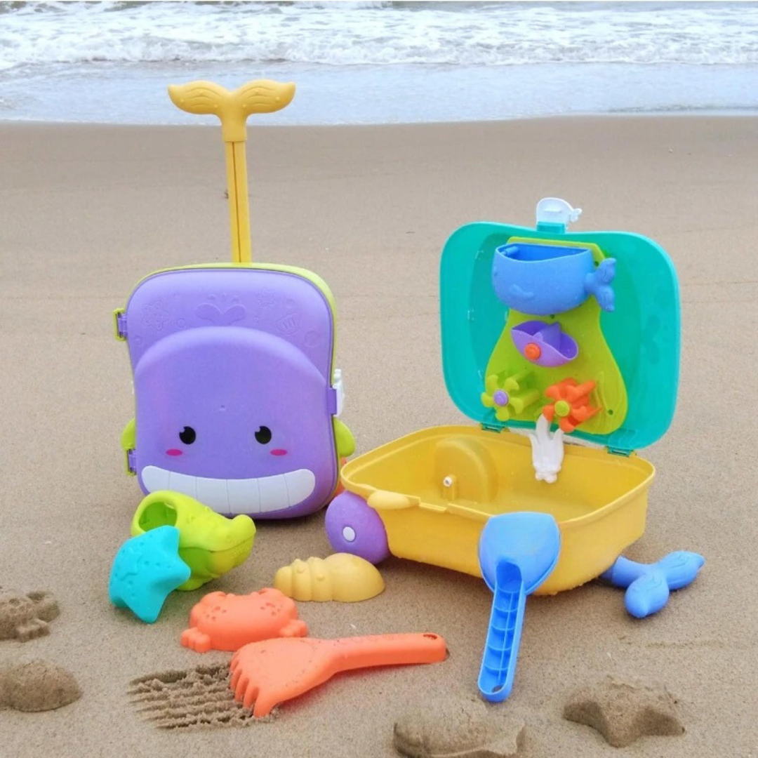 Sand trolley - all-in-one-strandspielzeug für kinder