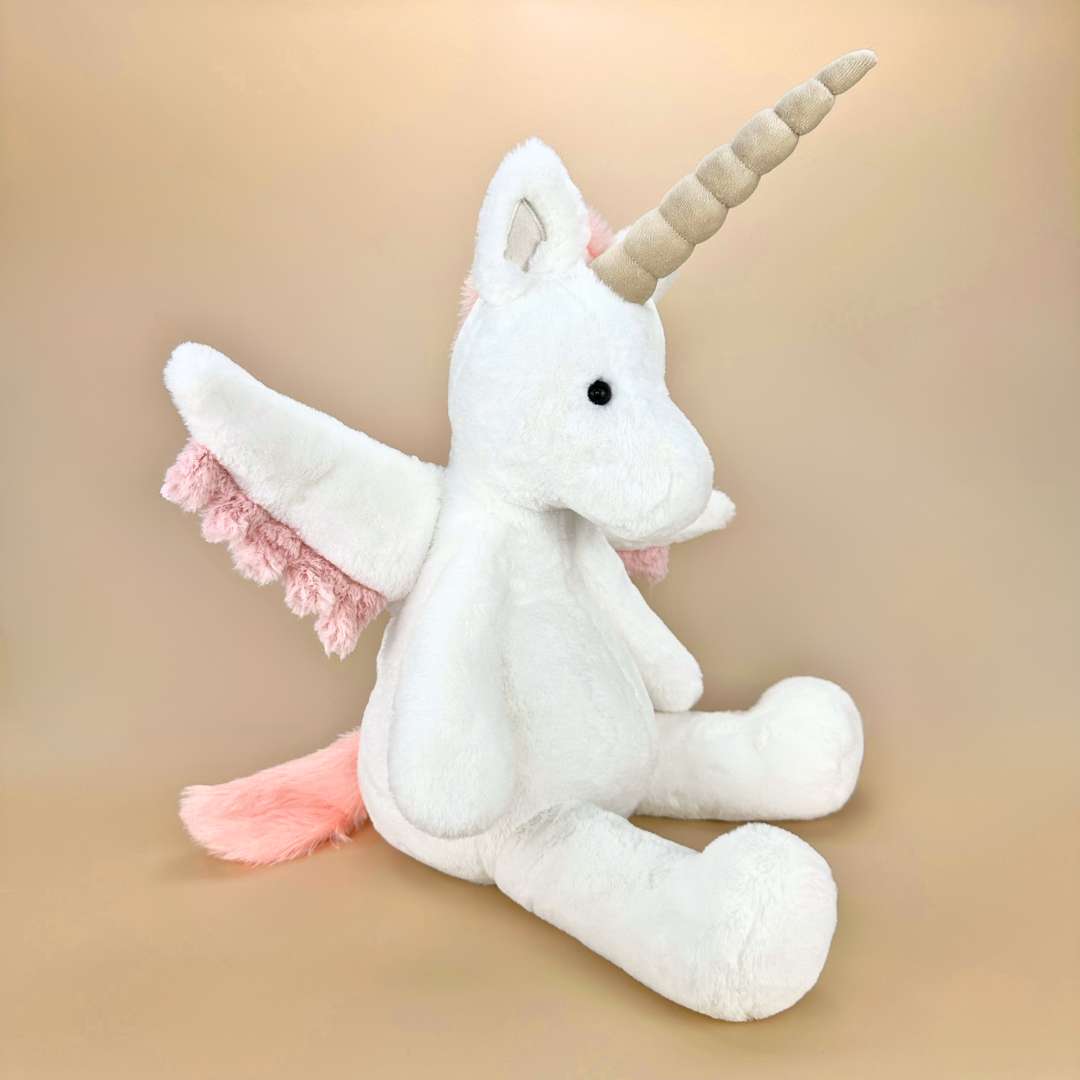 Niedliches Weiß-Pink Einhorn