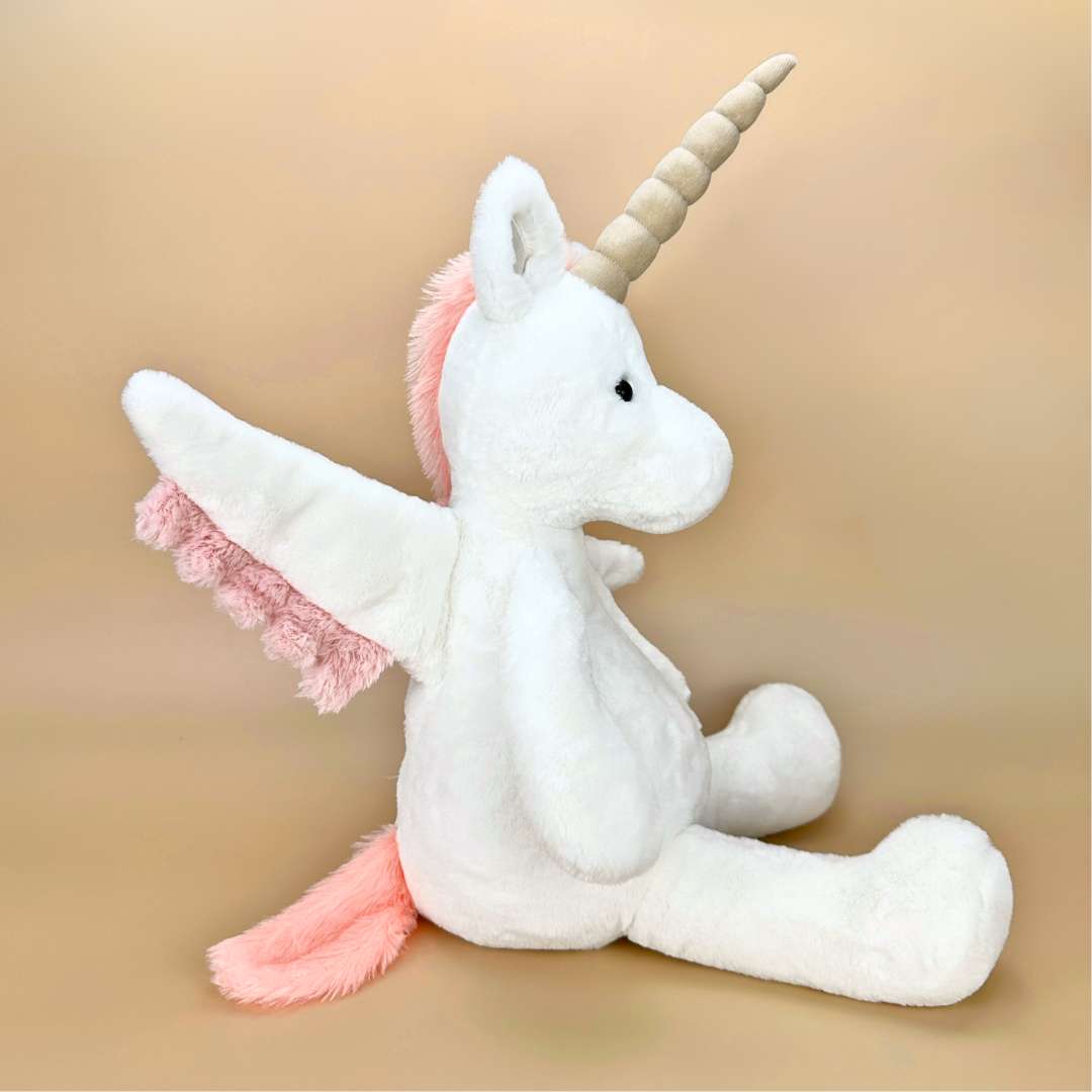 Niedliches Weiß-Pink Einhorn