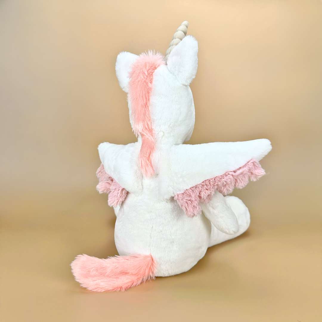 Niedliches Weiß-Pink Einhorn