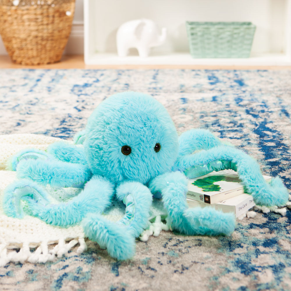 Kuscheltier Oktopus Blau
