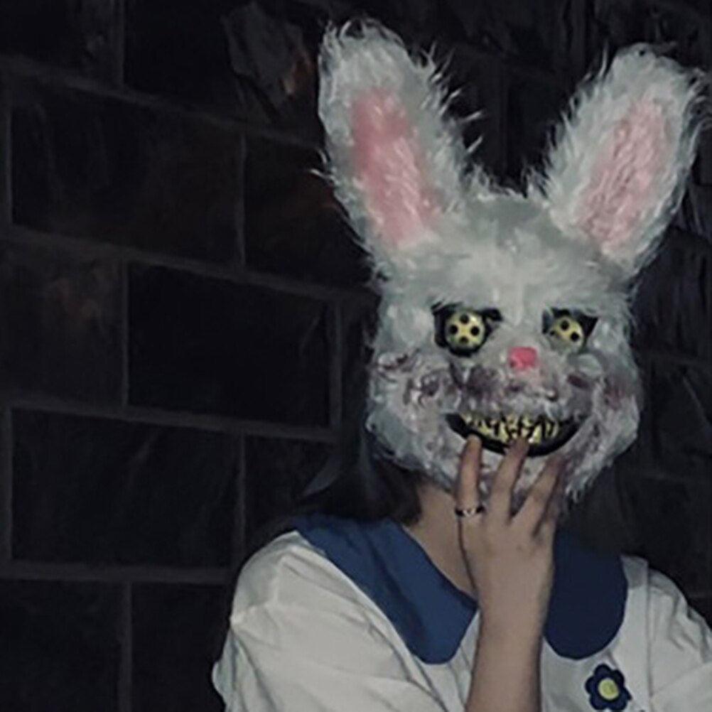 Böser blutiger Hase Kaninchen Halloween Horror Maske Plüsch
