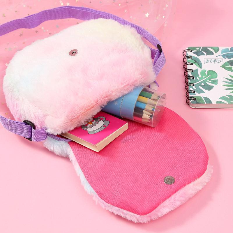 Plüsch Einhorn über die Schulter kleine Messenger Bag