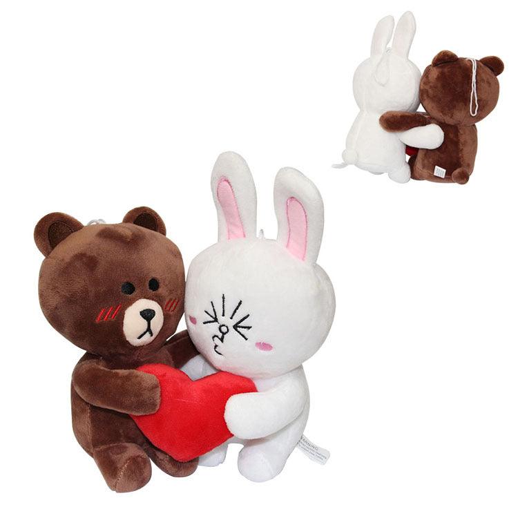 Kuschel-Paar: Teddy & Hase