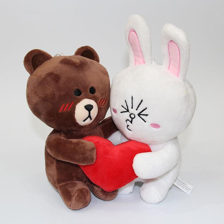 Kuschel-Paar: Teddy & Hase