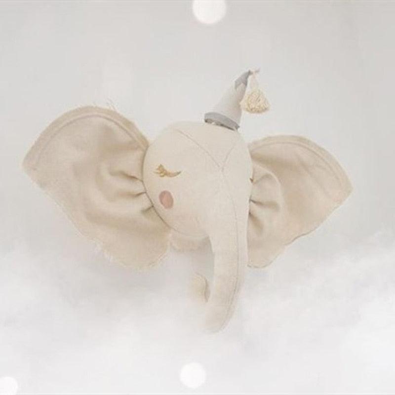 Baby Girl Room Decor Deer Unicorn Stuffed Toys Animal Heads Wall Decoration For Bed Children Nursery Room Decoration Nordic Toy