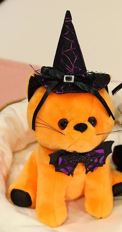 Halloween Witchy Kitty Katze Plüschtier