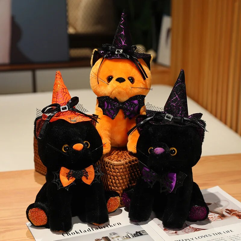 Halloween Witchy Kitty Katze Plüschtier