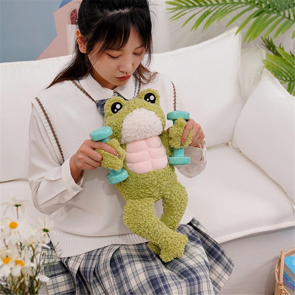 Muskulöser Frosch Plüschspaß