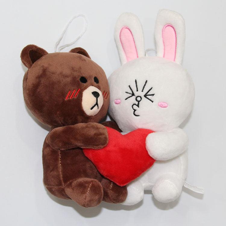 Kuschel-Paar: Teddy & Hase