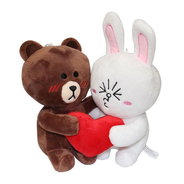 Kuschel-Paar: Teddy & Hase