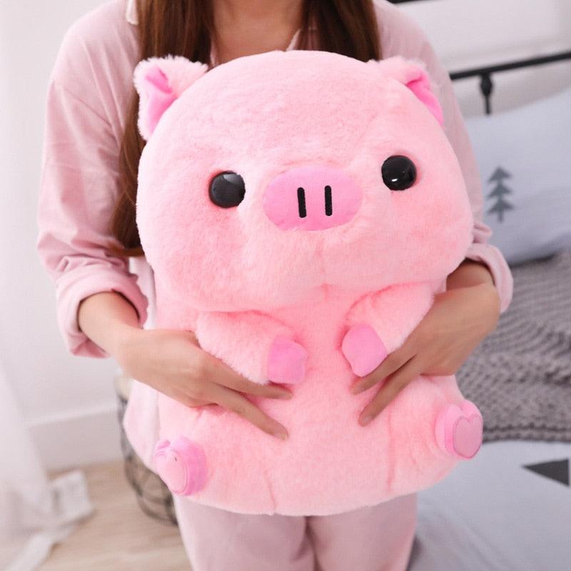 Super umarmbares rosa Schweinchen Plüschtier