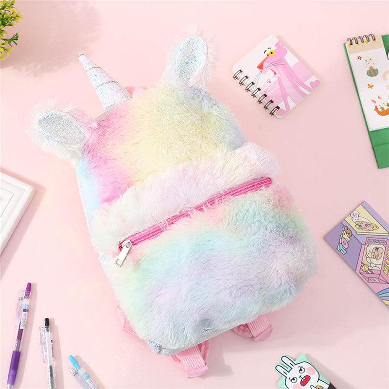 Der Einhorn Pailletten Kawaii Plüsch-Rucksack