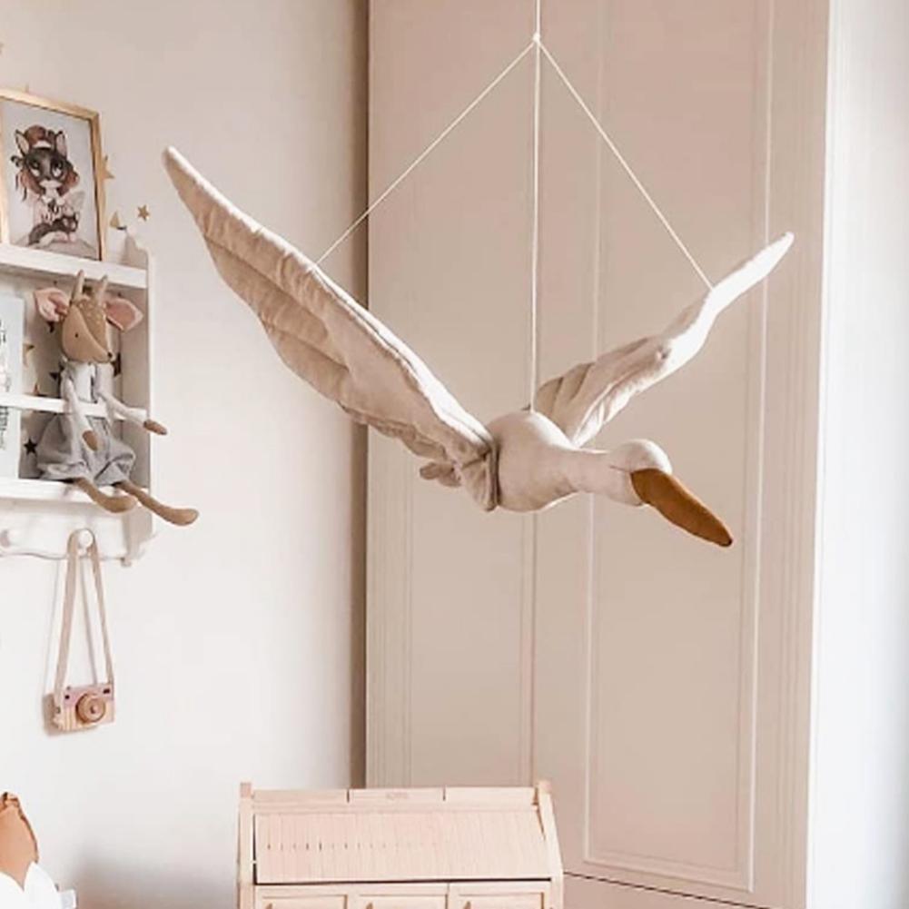Cotton Line Wandbehang Schwan Plüsch Plüschpuppe Kinderzimmer Zimmer Anhänger