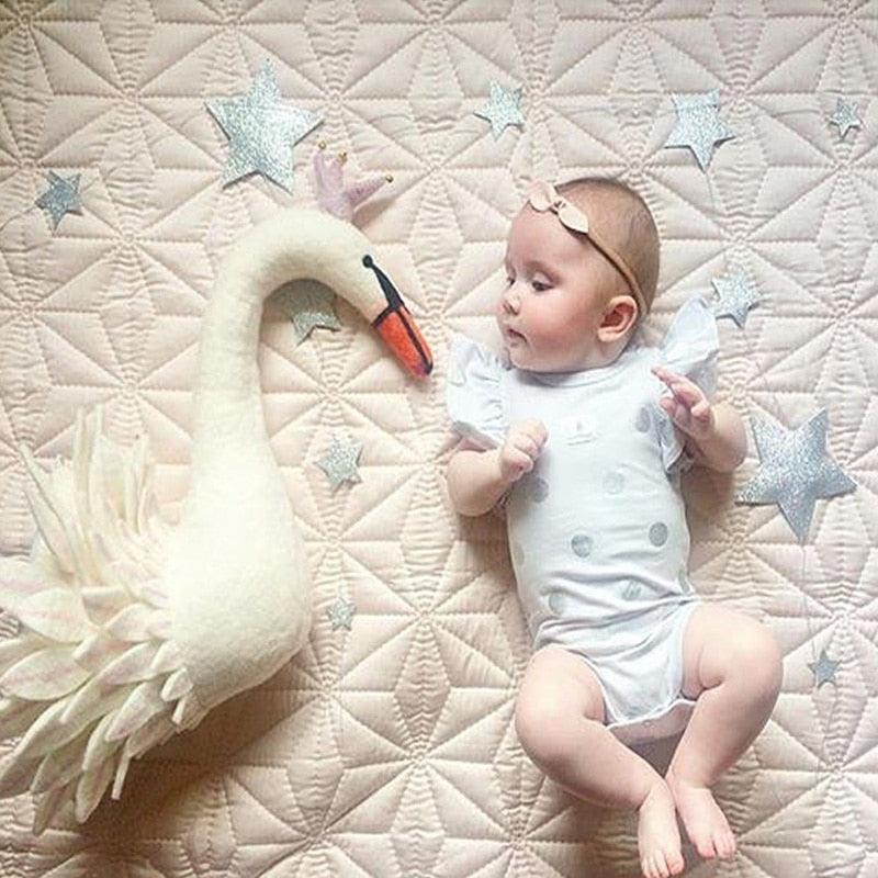 Schwan Plüschtiere Puppen Spielzeug Baby Mädchen Schlafzimmer Kinderzimmer Dekoration