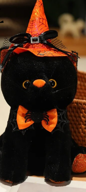 Halloween Witchy Kitty Katze Plüschtier