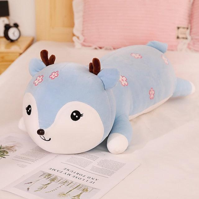 31.5" - 39" Riesiges weiches Kawaii liegendes Reh ausgestopftes liebliches Tier Plüschtier