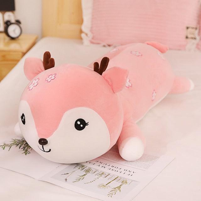 31.5" - 39" Riesiges weiches Kawaii liegendes Reh ausgestopftes liebliches Tier Plüschtier
